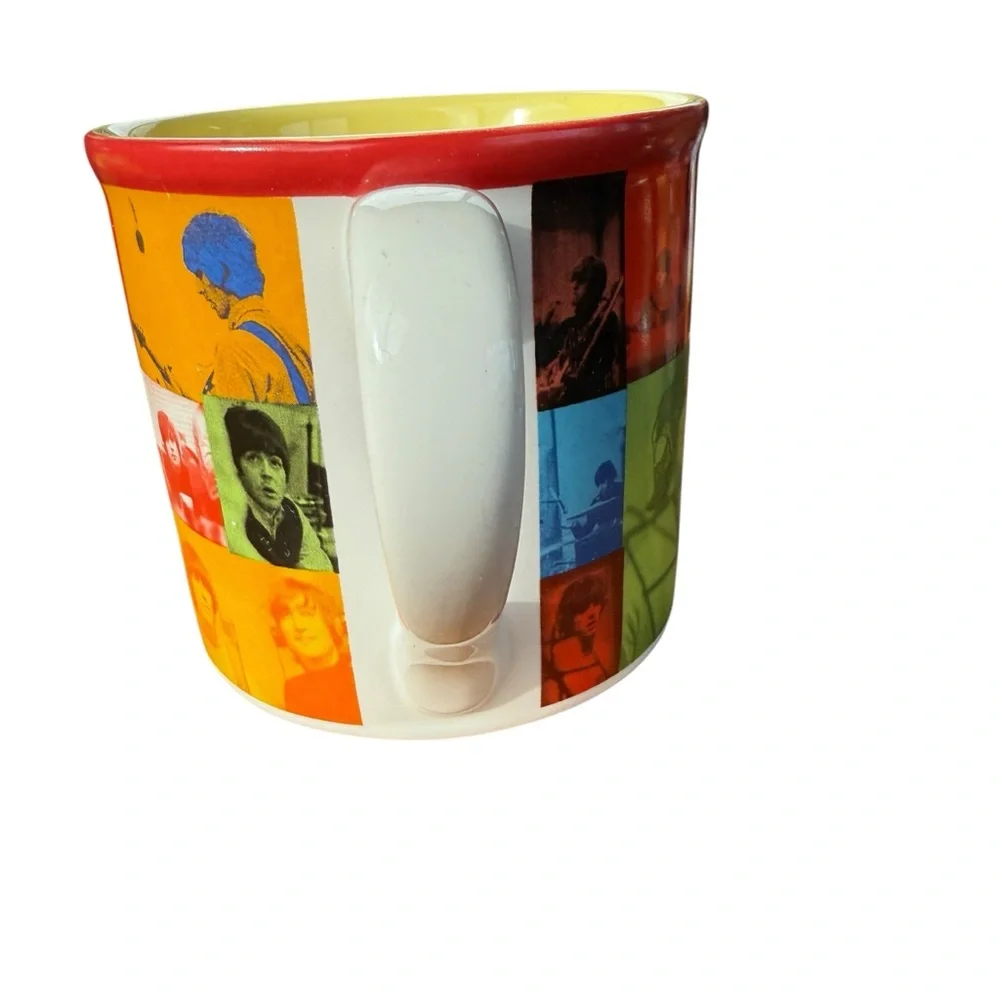 VINTAGE THE BEATLES 2001 APPLE CORPS VANDOR COLOR BLOCK COFFEE MUG